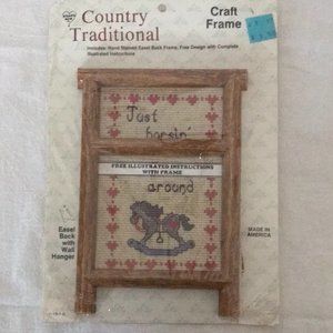 Needlepoint Washboard-Shaped Craft Frame